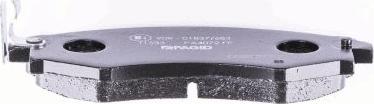 HELLA 8DB 355 012-161 - Brake Pad Set, disc brake www.autospares.lv