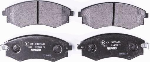 HELLA 8DB 355 012-161 - Brake Pad Set, disc brake www.autospares.lv