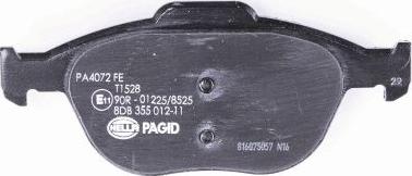 HELLA 8DB 355 012-111 - Bremžu uzliku kompl., Disku bremzes www.autospares.lv