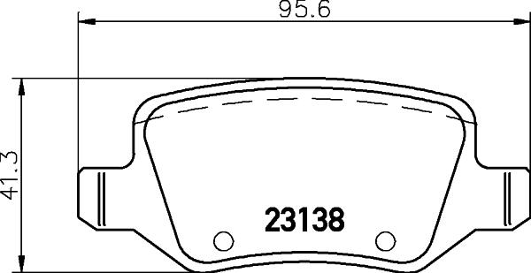 HELLA 8DB 355 012-131 - Bremžu uzliku kompl., Disku bremzes autospares.lv