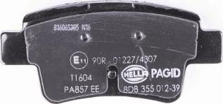 HELLA 8DB 355 012-391 - Bremžu uzliku kompl., Disku bremzes www.autospares.lv