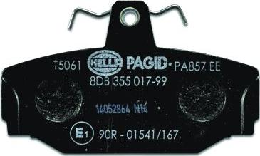 HELLA 8DB 355 017-991 - Bremžu uzliku kompl., Disku bremzes www.autospares.lv