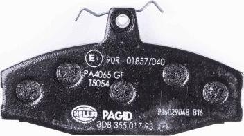 HELLA 8DB 355 017-931 - Bremžu uzliku kompl., Disku bremzes www.autospares.lv