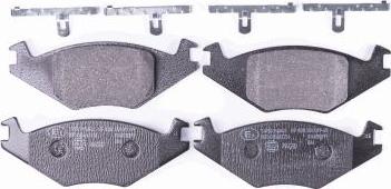 HELLA 8DB 355 017-491 - Brake Pad Set, disc brake www.autospares.lv