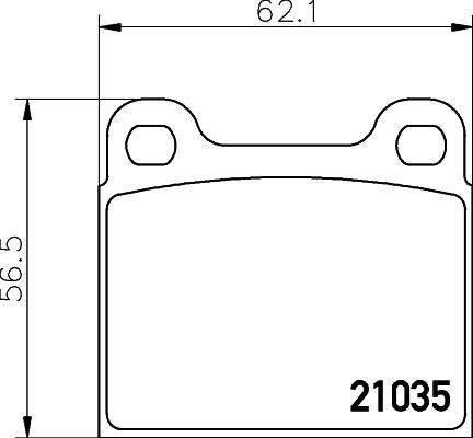 HELLA 8DB 355 017-441 - Brake Pad Set, disc brake www.autospares.lv