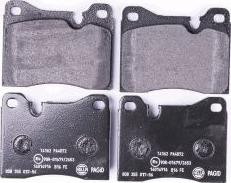 HELLA 8DB 355 017-561 - Brake Pad Set, disc brake www.autospares.lv