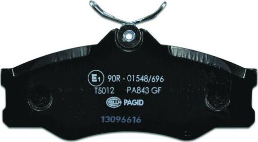 HELLA 8DB 355 017-661 - Bremžu uzliku kompl., Disku bremzes www.autospares.lv