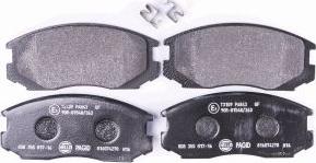 HELLA 8DB 355 017-161 - Brake Pad Set, disc brake www.autospares.lv