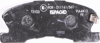 HELLA 8DB 355 017-111 - Bremžu uzliku kompl., Disku bremzes www.autospares.lv