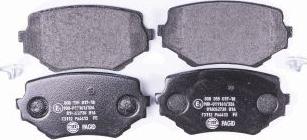 HELLA 8DB 355 017-181 - Bremžu uzliku kompl., Disku bremzes www.autospares.lv