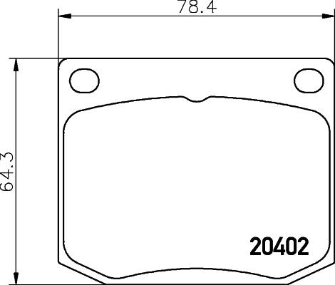 HELLA 8DB 355 017-381 - Bremžu uzliku kompl., Disku bremzes autospares.lv