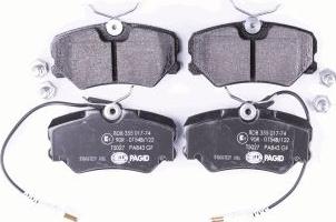 HELLA 8DB 355 017-741 - Bremžu uzliku kompl., Disku bremzes www.autospares.lv