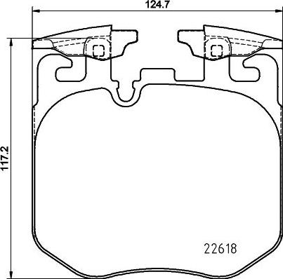 HELLA 8DB 355 039-461 - Bremžu uzliku kompl., Disku bremzes www.autospares.lv