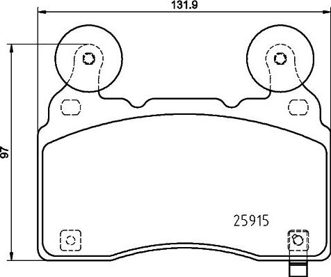 HELLA 8DB 355 039-481 - Bremžu uzliku kompl., Disku bremzes www.autospares.lv