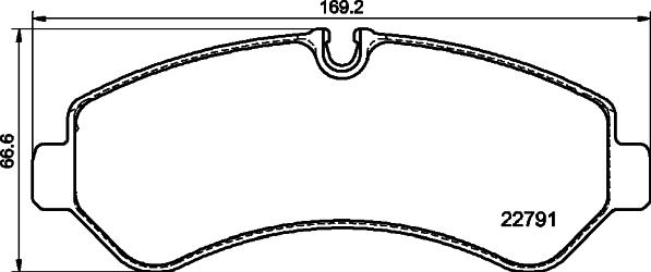 HELLA 8DB 355 039-131 - Bremžu uzliku kompl., Disku bremzes www.autospares.lv