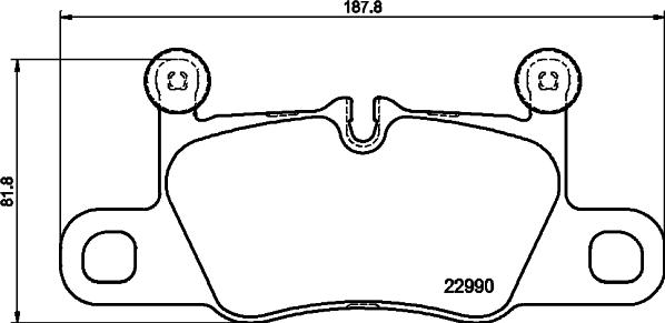 HELLA 8DB 355 039-821 - Bremžu uzliku kompl., Disku bremzes www.autospares.lv