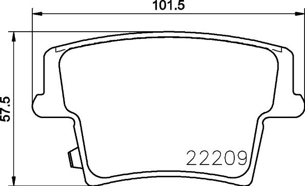 HELLA 8DB 355 039-291 - Bremžu uzliku kompl., Disku bremzes www.autospares.lv