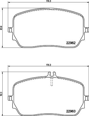 HELLA 8DB 355 039-211 - Bremžu uzliku kompl., Disku bremzes www.autospares.lv