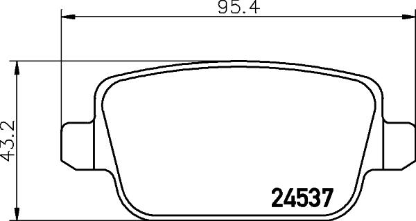 HELLA 8DB 355 039-701 - Bremžu uzliku kompl., Disku bremzes autospares.lv