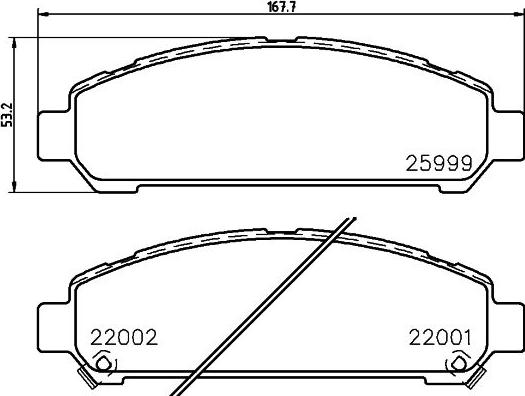 HELLA 8DB 355 036-941 - Bremžu uzliku kompl., Disku bremzes www.autospares.lv