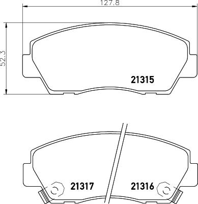 HELLA 8DB 355 036-981 - Bremžu uzliku kompl., Disku bremzes www.autospares.lv