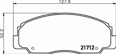 HELLA 8DB 355 036-781 - Bremžu uzliku kompl., Disku bremzes autospares.lv