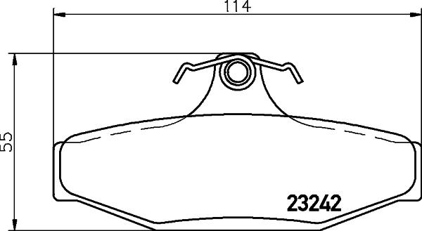 HELLA 8DB 355 030-021 - Bremžu uzliku kompl., Disku bremzes www.autospares.lv