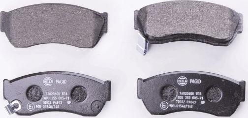 HELLA 8DB 355 030-391 - Brake Pad Set, disc brake www.autospares.lv