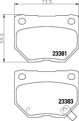 HELLA 8DB 355 030-361 - Bremžu uzliku kompl., Disku bremzes www.autospares.lv