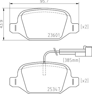 HELLA 8DB 355 031-561 - Bremžu uzliku kompl., Disku bremzes www.autospares.lv