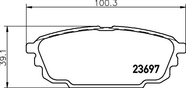 HELLA 8DB 355 029-401 - Bremžu uzliku kompl., Disku bremzes www.autospares.lv