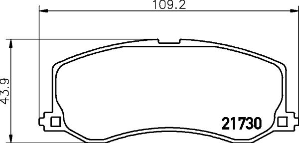 HELLA 8DB 355 029-471 - Тормозные колодки, дисковые, комплект www.autospares.lv