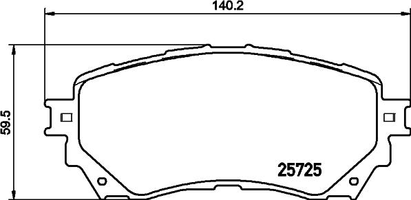 HELLA 8DB 355 029-321 - Bremžu uzliku kompl., Disku bremzes www.autospares.lv