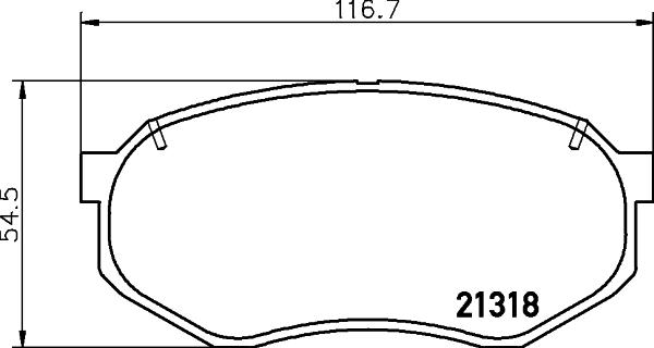 HELLA 8DB 355 029-251 - Bremžu uzliku kompl., Disku bremzes autospares.lv