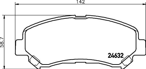 HELLA 8DB 355 024-441 - Bremžu uzliku kompl., Disku bremzes www.autospares.lv