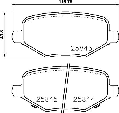 HELLA 8DB 355 024-811 - Bremžu uzliku kompl., Disku bremzes www.autospares.lv