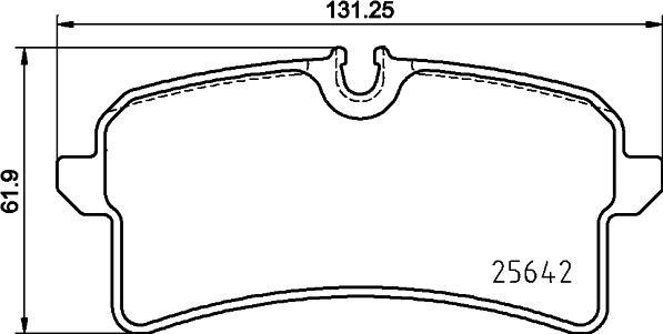 HELLA 8DB 355 025-571 - Bremžu uzliku kompl., Disku bremzes www.autospares.lv