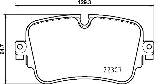 HELLA 8DB 355 025-681 - Bremžu uzliku kompl., Disku bremzes www.autospares.lv