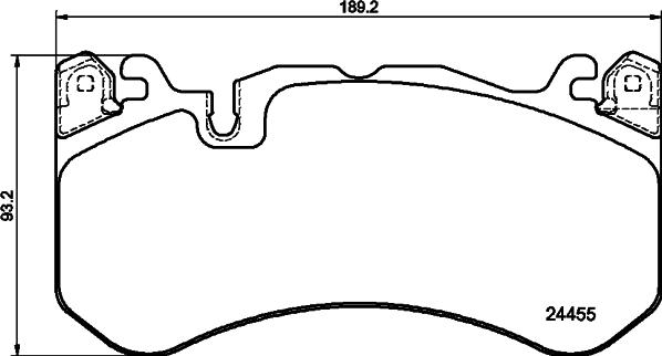 HELLA 8DB 355 025-011 - Bremžu uzliku kompl., Disku bremzes www.autospares.lv