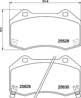 HELLA 8DB 355 025-871 - Brake Pad Set, disc brake www.autospares.lv