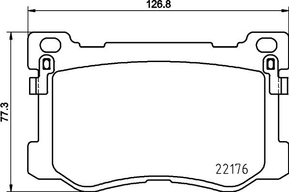 HELLA 8DB 355 025-271 - Bremžu uzliku kompl., Disku bremzes www.autospares.lv