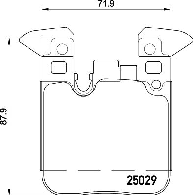 HELLA 8DB 355 026-671 - Bremžu uzliku kompl., Disku bremzes www.autospares.lv