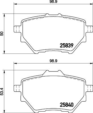 HELLA 8DB 355 020-991 - Bremžu uzliku kompl., Disku bremzes www.autospares.lv