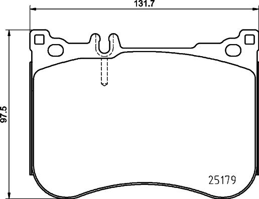 HELLA 8DB 355 020-581 - Bremžu uzliku kompl., Disku bremzes www.autospares.lv