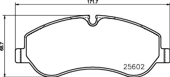 HELLA 8DB 355 020-691 - Bremžu uzliku kompl., Disku bremzes autospares.lv