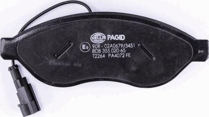 HELLA 8DB 355 020-651 - Bremžu uzliku kompl., Disku bremzes www.autospares.lv