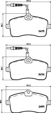 HELLA 8DB 355 020-671 - Bremžu uzliku kompl., Disku bremzes autospares.lv