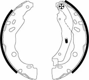 HELLA 8DB 355 020-071 - Brake Shoe Set www.autospares.lv