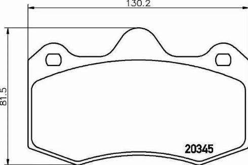 HELLA 8DB 355 014-251 - Bremžu uzliku kompl., Disku bremzes autospares.lv