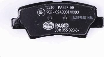 HELLA 8DB 355 020-371 - Bremžu uzliku kompl., Disku bremzes www.autospares.lv